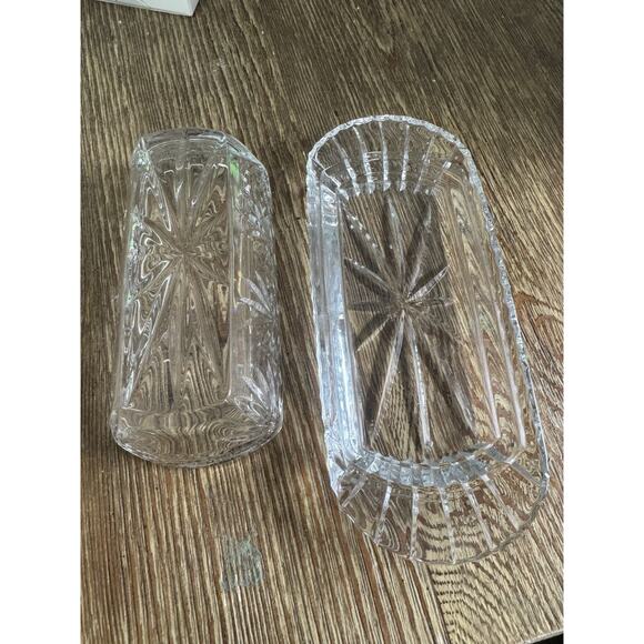 Miller Rogaska Crystal Butter Dish 7.5" w/ Cover Richmond Pattern Signed. READ - Picture 5 of 10